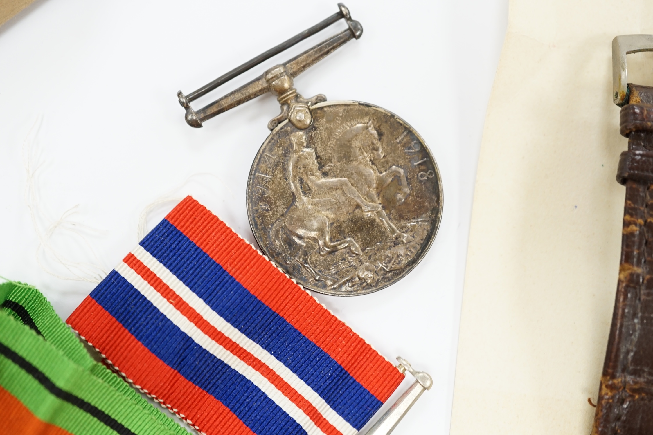 A WWII medal group awarded to Signalman H.H. Rogers, Royal Corps of Signals, comprising; a Pacific Star, a 1939-1945 Star, a Defence Medal and a 1939-1945 War Medal, together with the related note detailing the awards is